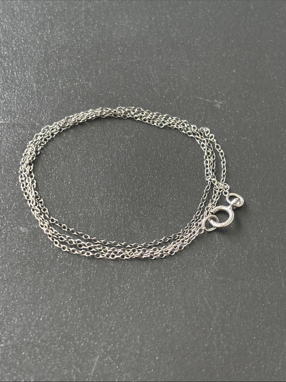 .925 Sterling real solid Silver Fine Jewelry Cable Link Chain Necklace 18” Inch